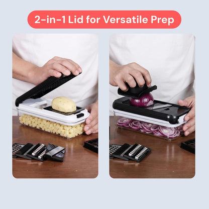 Fullstar Essential Vegetable Chopper & Mandoline Slicer 8-in-1 Kitchen Tool