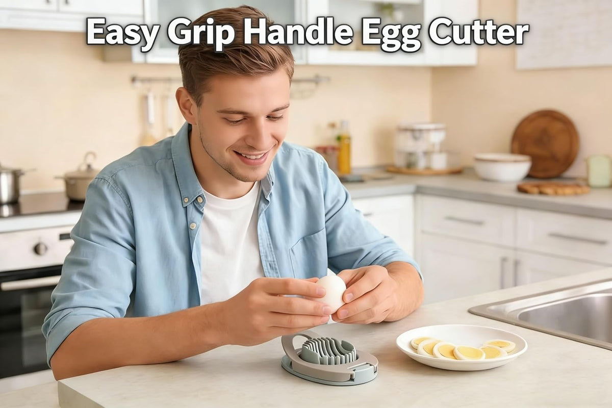 Egg Slicer, 2-Pack Stainless Steel Wire for Eggs & Fruits