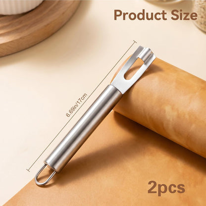 2Pcs Citrus Lemon Zester Peeler Tool, Ultra Sharp