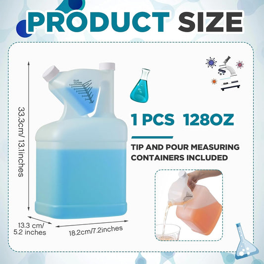 Measuring Containers with Lids, Plastic Measure Cup Bottles