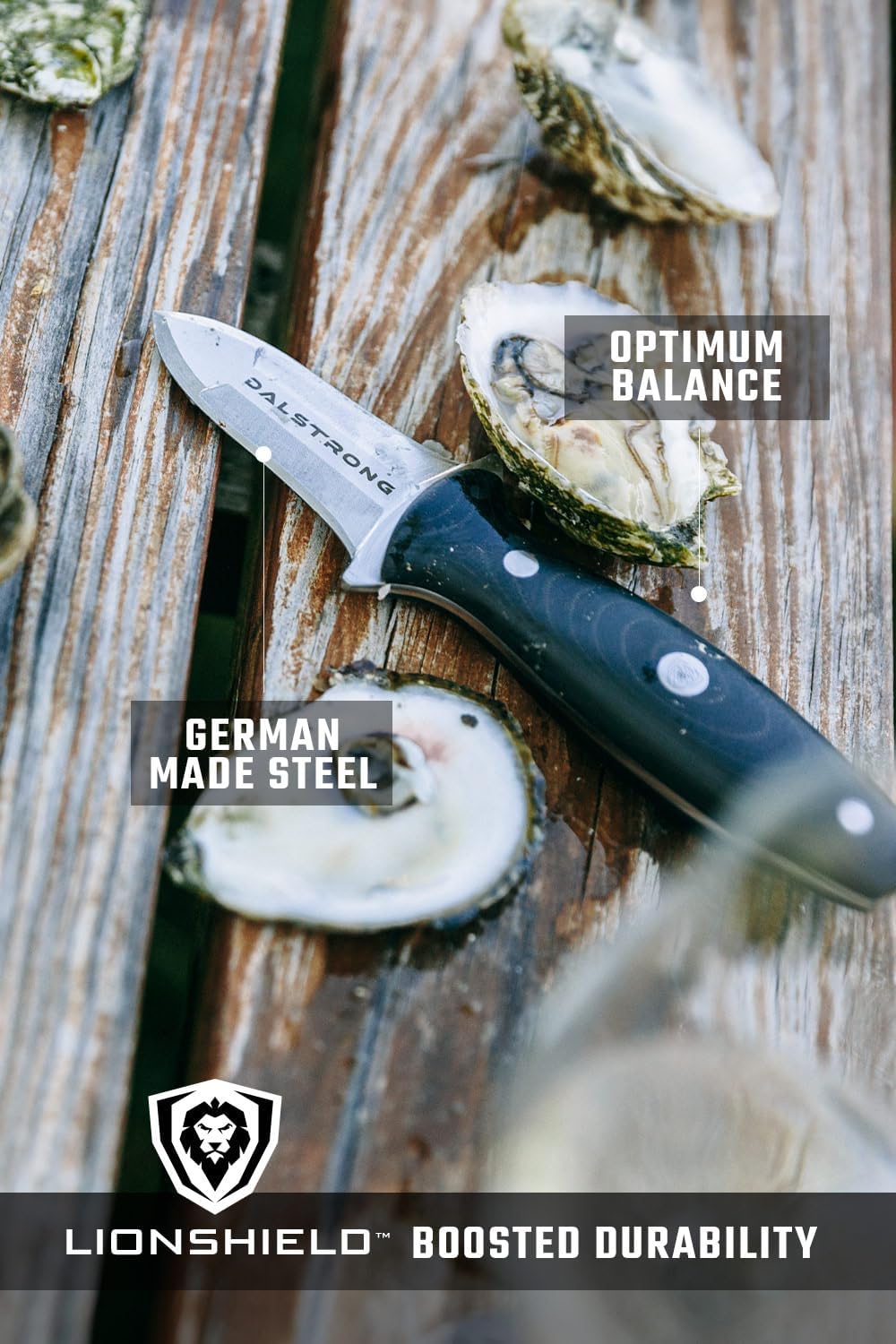 Dalstrong 3" Oyster & Clam Shucking Knife - German Steel
