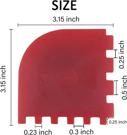 3 Set Plastic Grill Pan Scraper Tool for Griddle Cleaner, Cast Iron Accessories, Kitchen Cleaning Tool Kit