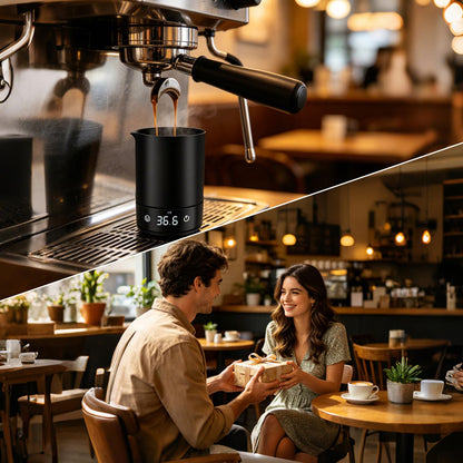 Coffee Espresso Scale, Magnetic Coffee Bean Scale Cup with LED Display