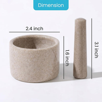 Pill Crusher, Mini Marble and Pestle Set, Pill Crusher Grinder Fine Powder, Arthritic Hands Pill Grinder