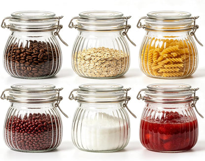 ComSaf Glass Pantry Jars with Airtight Lids 0.7 Gallon 2 Pack Wide Mouth | Flour sugar rice, Sourdough pickling, Pantry organization, Scoop included, Baking supplies, Bulk food storage, Large capacity