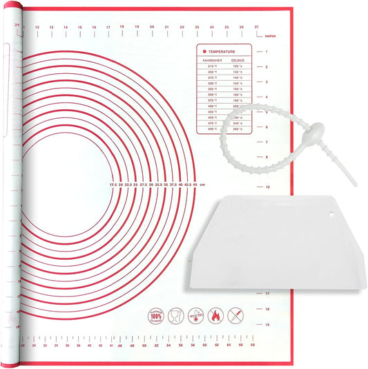 Silicone Baking Mat, 32x24 inch Non Stick Kneading Mat for Rolling Dough