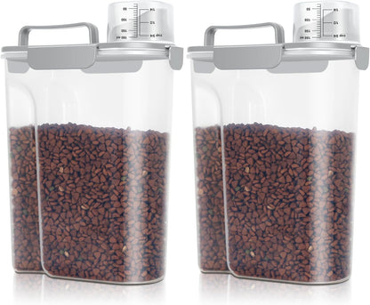 TBMax 10 Lbs Cat Dog Food Storage Container, 2026 Upgraded Large Pouring Container for Pet Food Storage, Bird Seed Dispenser, Portable Travel Kibble Holder -Dark Green