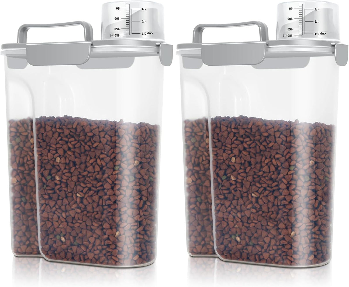 TBMax 10 Lbs Cat Dog Food Storage Container, 2026 Upgraded Large Pouring Container for Pet Food Storage, Bird Seed Dispenser, Portable Travel Kibble Holder -Dark Green