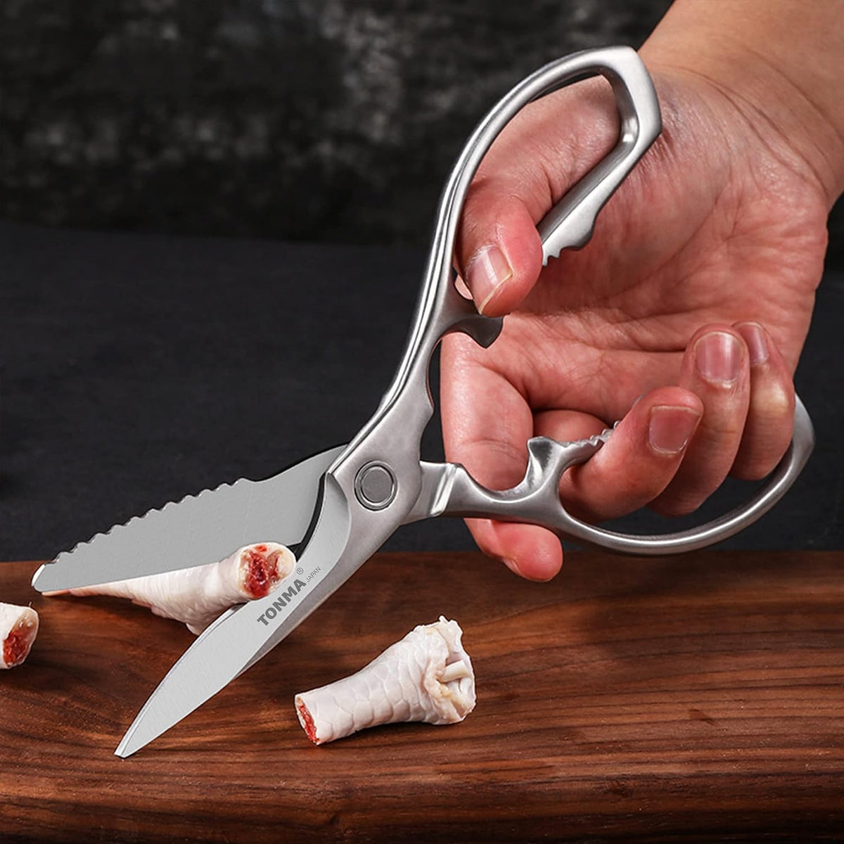 TONMA Kitchen Scissors, Made in Japan, All-Purpose Kitchen Shears, TKM-10