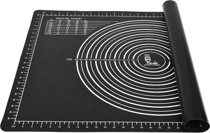 Non-Slip Silicone Pastry Mat Jumbo 31''by 24'' for Non Stick Baking Mats, Table/Countertop Placemats, Dough Rolling, Kneading/Fondant/Pie Crust Pad by Super Kitchen