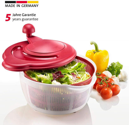 Westmark Germany Vegetable and Salad Spinner with Pouring Spout (Red/Clear)