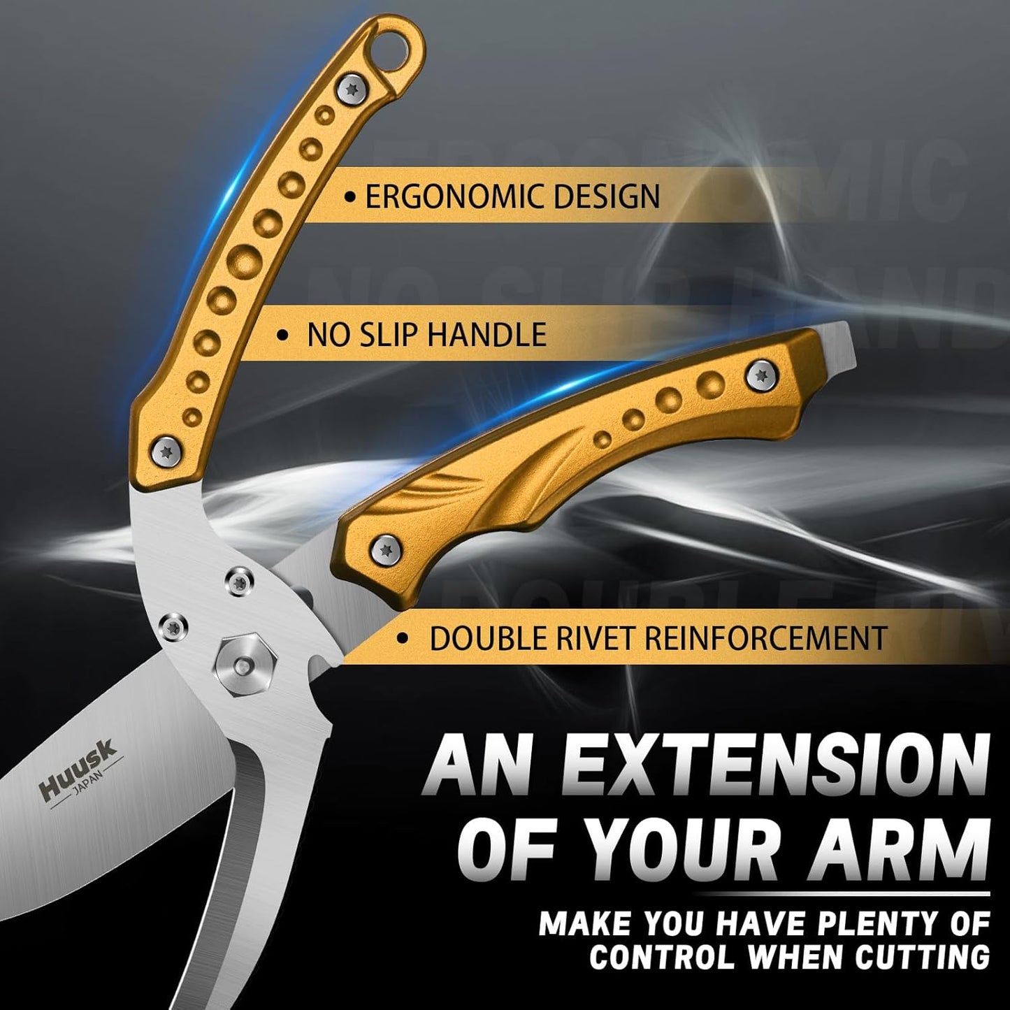 Huusk Kitchen Scissors All Purpose Poultry Shears Heavy Duty Ultral Sharp Detachable Kitchen Shears for Chicken Bone Turkey Silvery Stainless Steel Cooking Shear Thanksgiving
