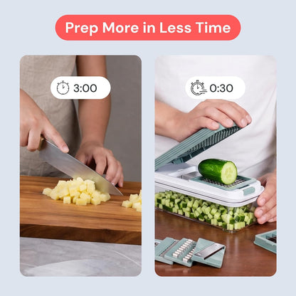 Fullstar Essential Vegetable Chopper & Mandoline Slicer 8-in-1 Kitchen Tool