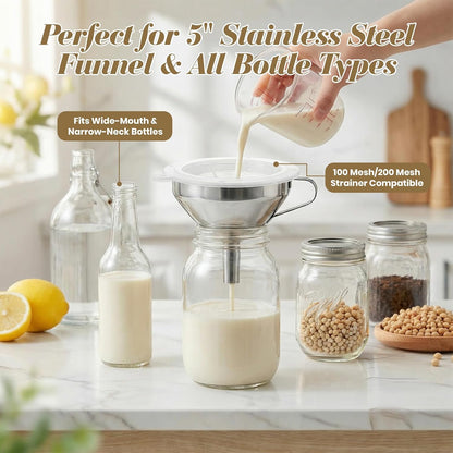 of Stainless Steel Canned Funnels with Filters