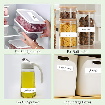 1000Pcs Removable Freezer Labels,1 x 3 Inch Blank Food Labels for Food Containers Jars Waterproof Oil Freezer Tape Easy to Write