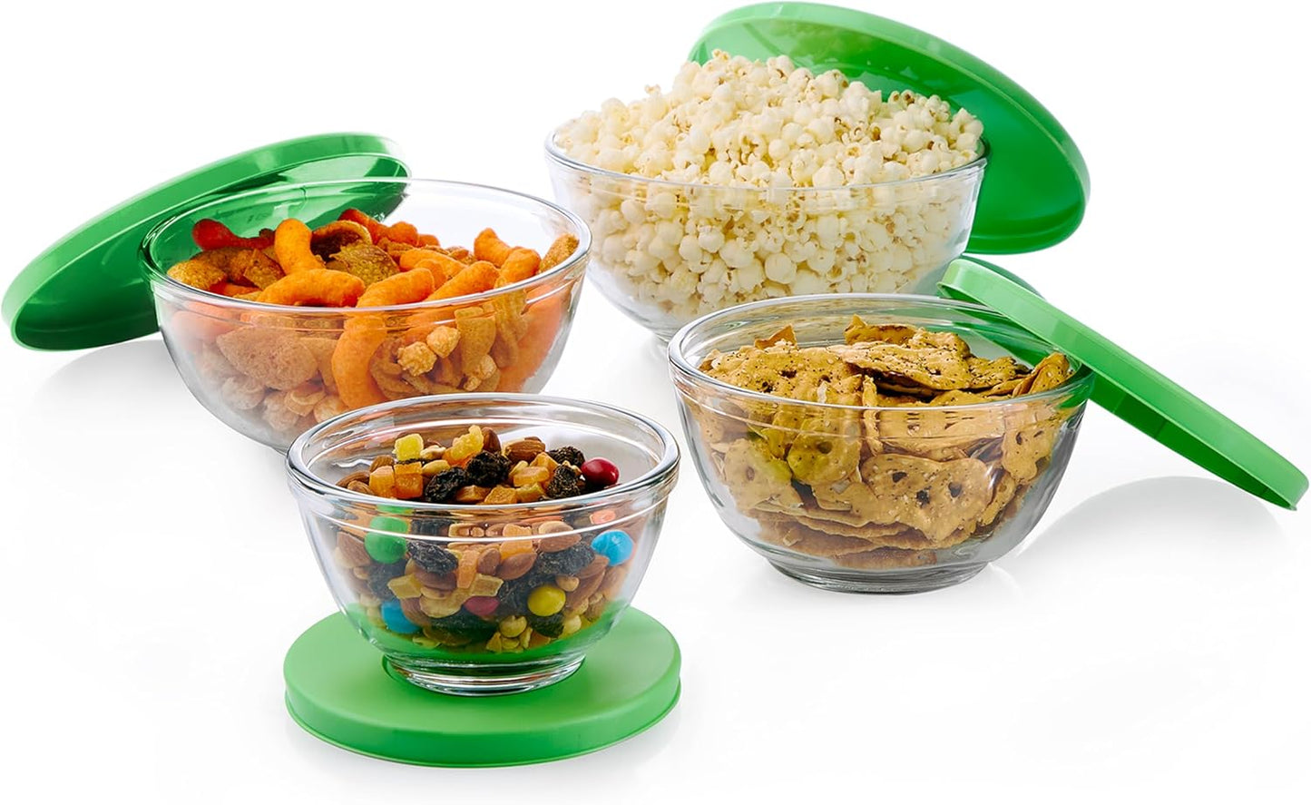 Libbey Baker's Basics 3-Piece Glass Mixing Bowls Set - Clear Bowls for Baking, Prep, Serving & Storage - Microwave, Oven, Freezer and Dishwasher Safe