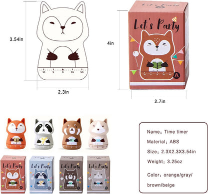 ELE DEPI 2pcs Cute Kitchen Timer for Kids,Mechanical Egg Timer for Cooking.
