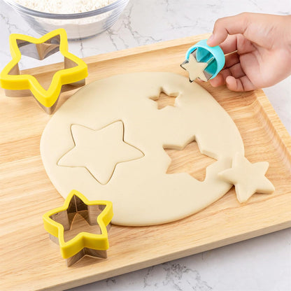 Fruit Cutters Shapes for Kids 22 Pcs, Mini Cookie Cutters Set, Vegetable Cutter with Food Picks