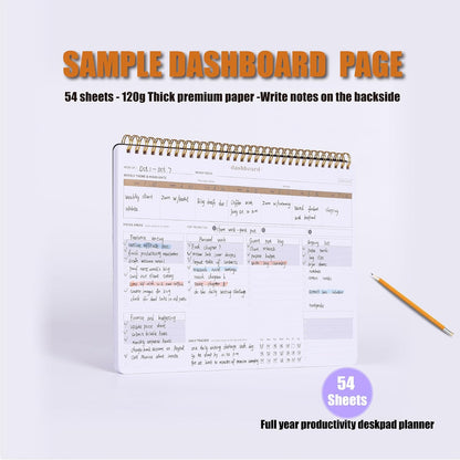 Weekly Meal Planner with Recipes and Grocery List Magnetic Notepad For Fridge - 8.5x11'' Menu Planning Pad With 54 Sheets Tear Off Shopping List For Family Dinner Menu and Meal Prep Planning