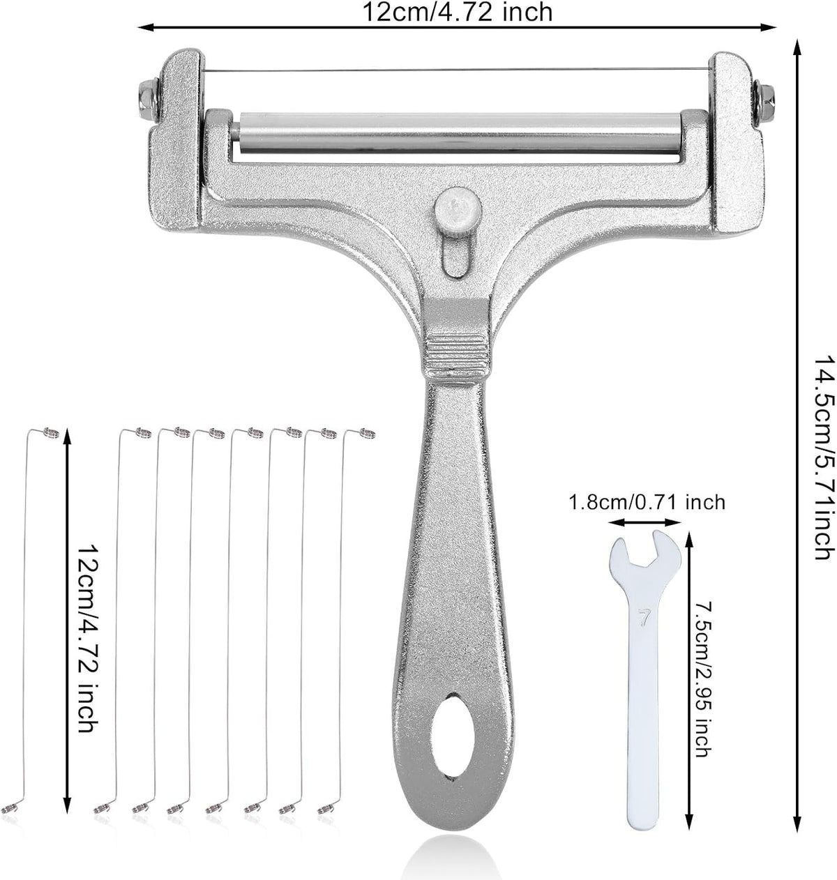 Stainless Steel Wire Cheese Slicer, Handheld Cheese Cutter