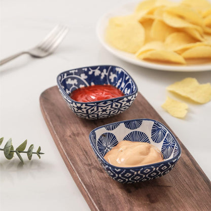Selamica Ceramic 2.6 OZ Soy Sauce Dish, Set of 6, Matte Black