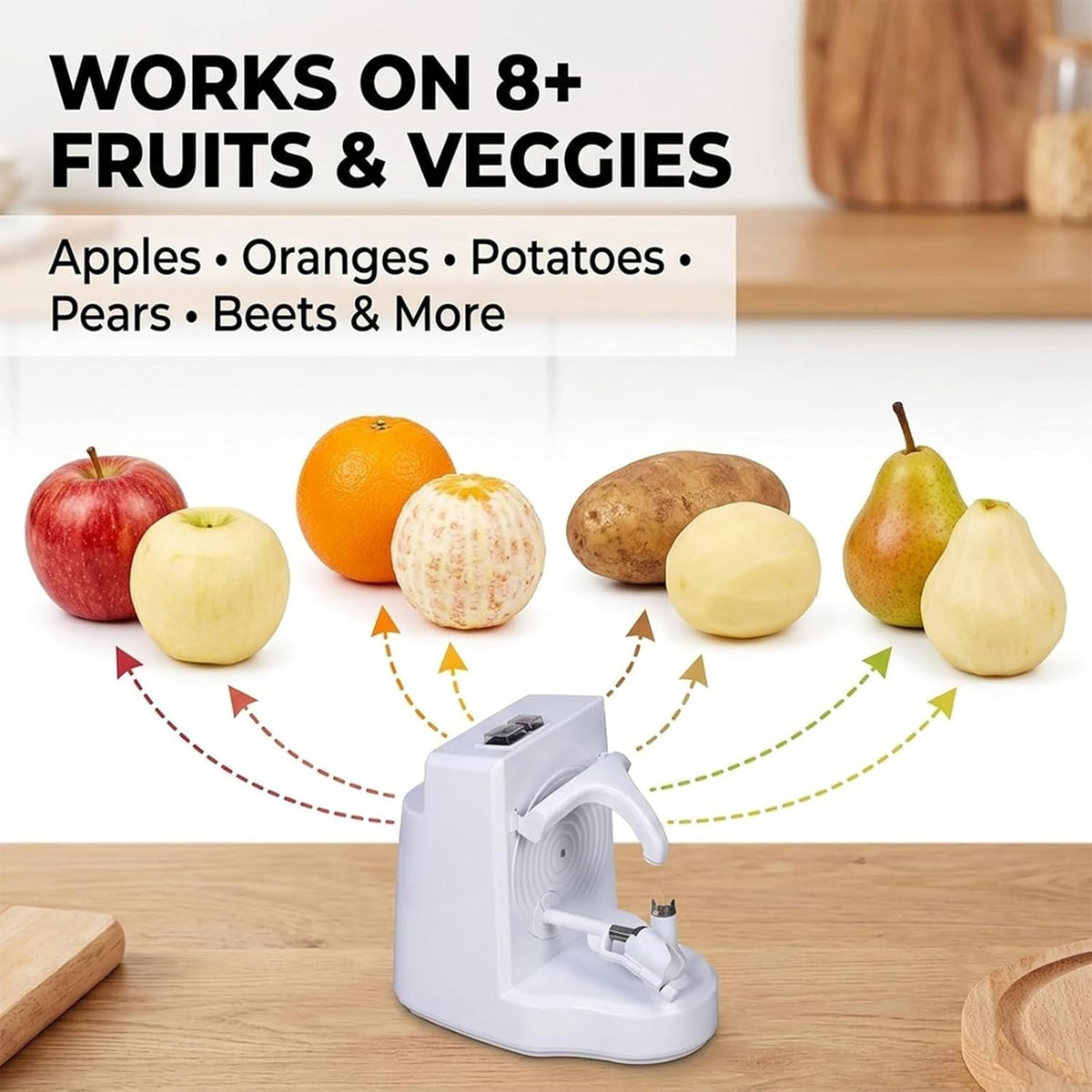 Electric Orange Peeler, Automatic Fruit Peeler Machine for Fruits