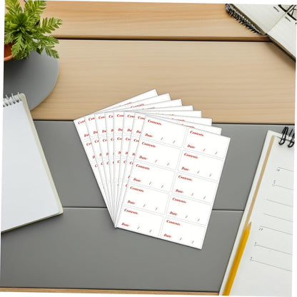 Kichvoe Waterproof Food Date Stickers and Freezer Labels 400pcs Removable PVC Food Storage Labels for Refrigerator and Kitchen Organization for Meal Prep and Restaurant Use