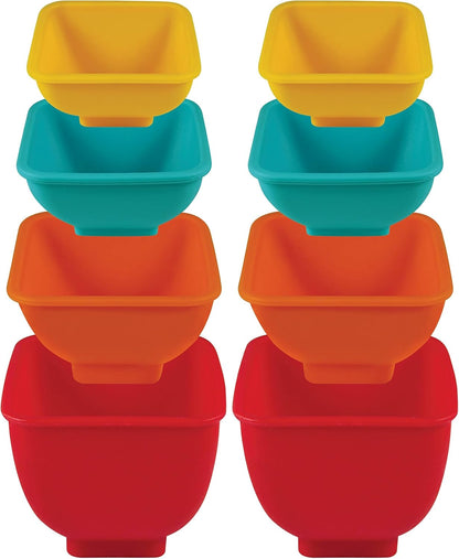 Mrs. Anderson’s Baking Flex and Pour Measuring Cups, Silicone, Super Flexible for Easy Pouring, Set of 4