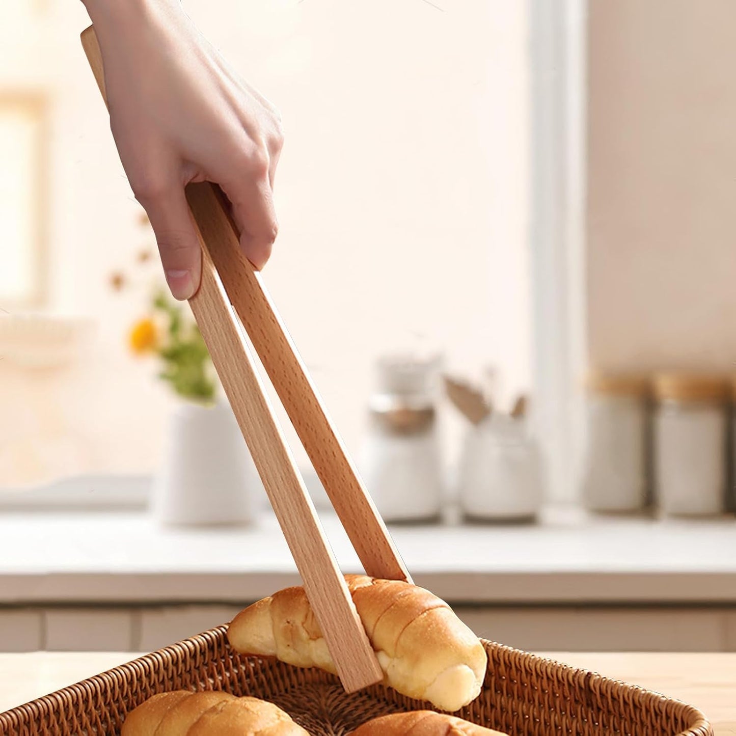 Charcuterie Boards Gift Set | Bamboo Cheese Board with Tongs and Spoons