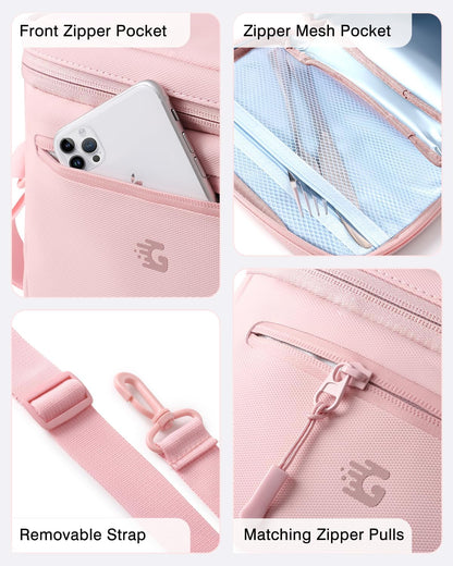 GLORIEROO Insulated Lunch Box Bag Women Girls - Waterproof Leakproof Lightweight Reusable Cooler for School Work Picnic - Back to School