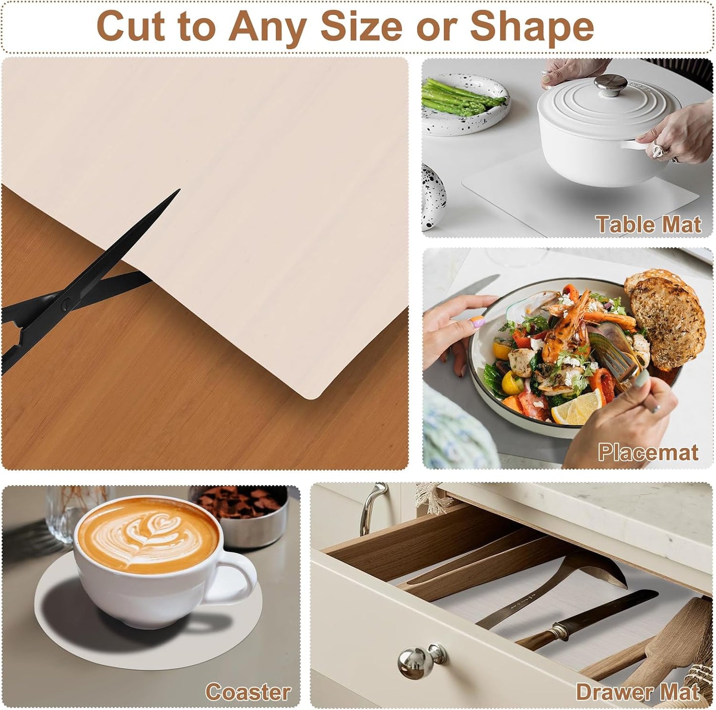 Gartful 78.7 x 15.7 inch Extra Large Silicone Mat for Kitchen, Non Slip Countertop Protector Heat-Resistant Multipurpose Pad for Dinner Table, Coffee Bar, Black