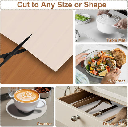 Gartful 78.7 x 15.7 inch Extra Large Silicone Mat for Kitchen, Non Slip Countertop Protector Heat-Resistant Multipurpose Pad for Dinner Table, Coffee Bar, Black