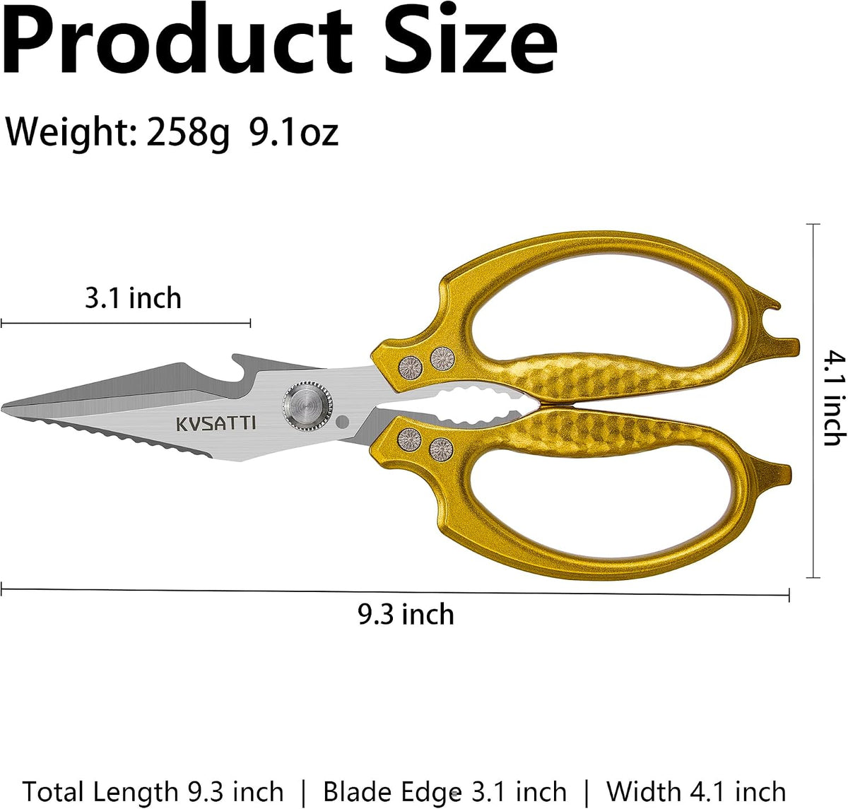 Kitchen Scissors for Food Meat Vegetables Cutting Sharp All Purpose