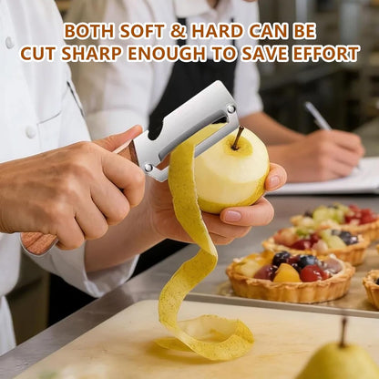 2026 New Utilira 2 PcsMultifunctional Vegetable Julienne Peeler, Kitchen Multi-Function Stainless Steel Thickened Fruit Peeler Knife, With Built-In Bottle Opener For Peeling Fruits, Vegetables