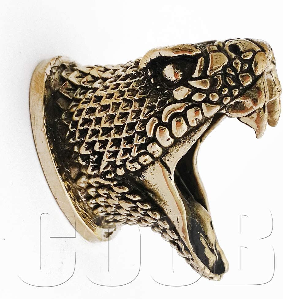 CooB Set Knife Finger Guard Bolster & Pommel for Knives Making Handle SNAKE