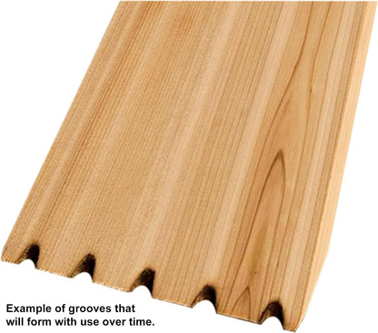 Grill Dog Cedar Hog BBQ Grill Brush Scraper - Full Size - Sourced & Made in the USA