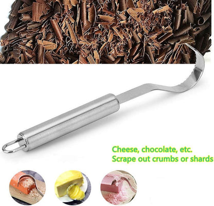Cheese Scraper Cheese Grater,Chocolate Shaver,Chocolate Scraper Cheese Shaver, Handheld Stainless Steel,Used In The Kitchen, Baking, And Making Baby Food(2 Packs）