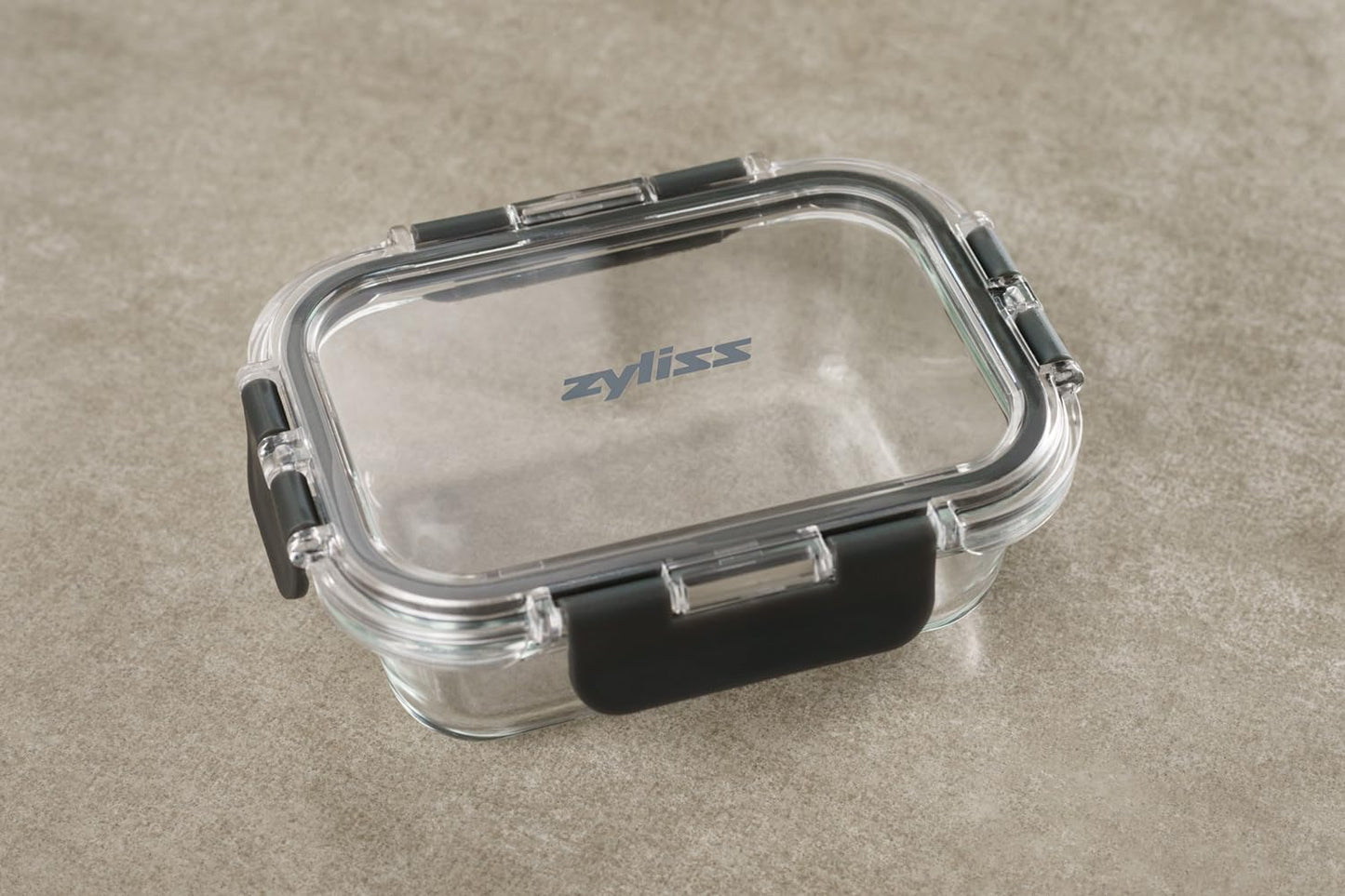 Zyliss Glass Food Storage Container 12.5oz, Shatter Resistant Borosilicate Glass, Airtight Leakproof Tritan Lid, BPA Free, Microwave, Freezer & Dishwasher Safe