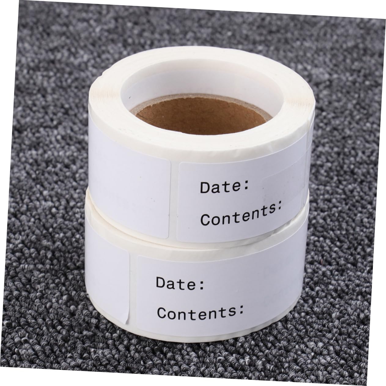 Homoyoyo 2Rolls English Record Date Stickers Kitchen Food Label for Storage and Organization Paper Peel and Stick Without Glue and Fade-Resistant for Freezer Refrigerator and Pantry Use