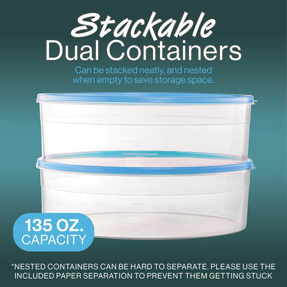 2 Pack Pie Carrier Cake Storage Container with Lid | 10.5" Large Round Plastic Cupcake Cheesecake Muffin Flan Cookie Tortilla Holder Storage Containers Airtight | Pie Keeper Transport Container