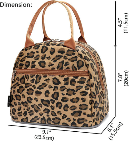 FlowFly Insulated Lunch Cooler Bag - Tote Bag Organizer for Women/Men, Black - Colors A