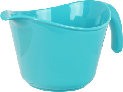 Reston Lloyd, Batter Bowl With Pour Spout, Non-Slip Base, Erogonomic Space Saving Detachable Handle, 2 QT Heavy Duty BPA-Free Microwave & Dishwasher Safe, Plum