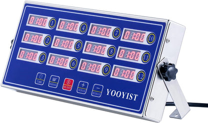 Commercial Kitchen Timer 12 Channel Digital Loud Alarm Cook Timer