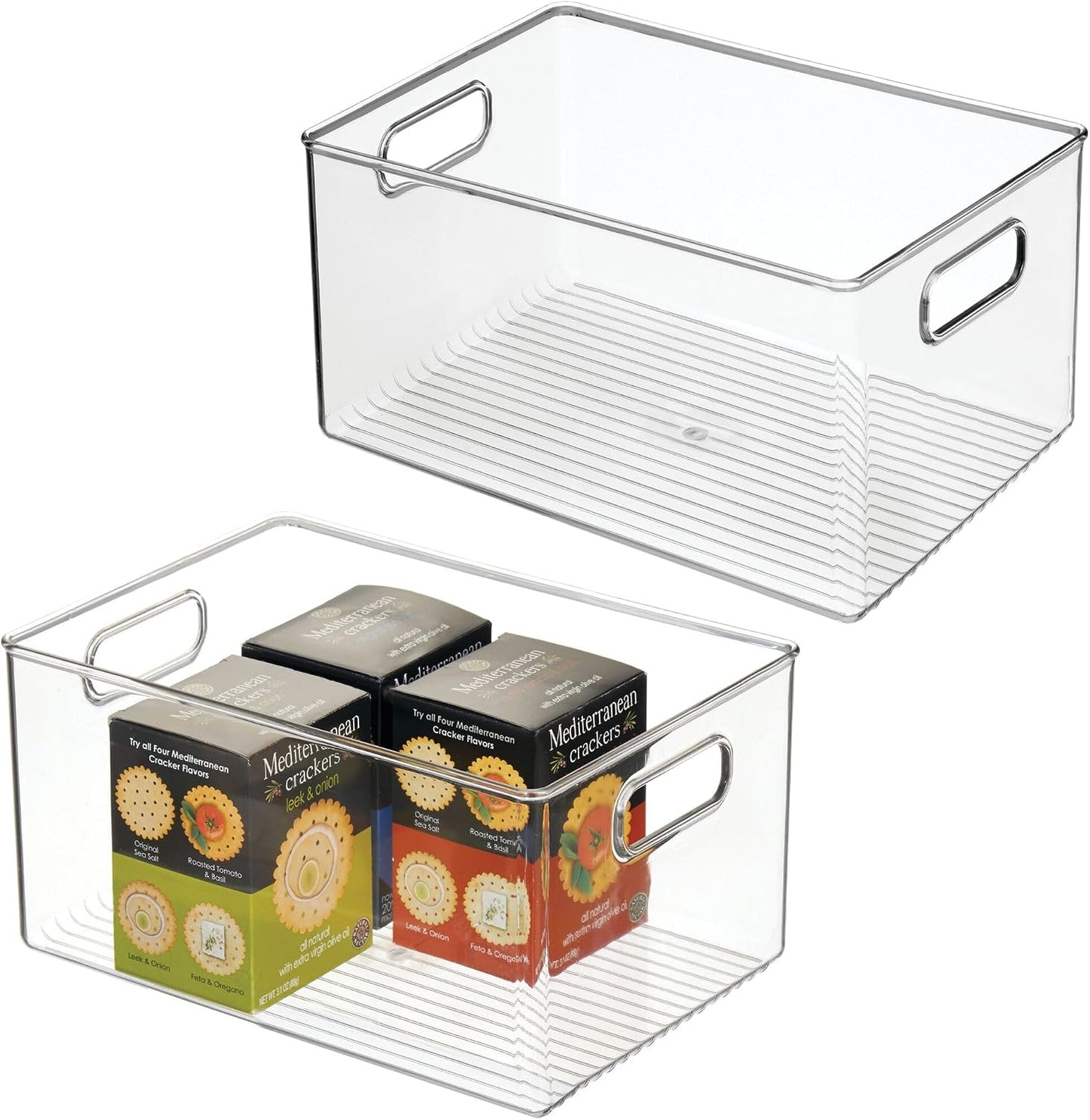 iDesign Recycled Plastic Pantry Storage Bin – Linus Collection - Clear