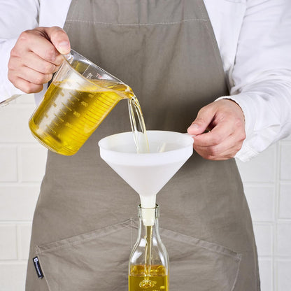 Restaurantware 8 oz White Plastic Funnel