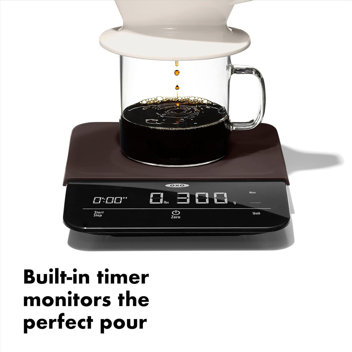 OXO Brew 6 Lb. Precision Coffee Scale with Timer, Black