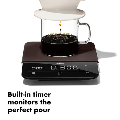 OXO Brew 6 Lb. Precision Coffee Scale with Timer, Black
