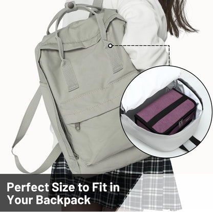 MIER Small Lunch Bag for Kids & Adults Compact Insulated Lunch Box Portable Thermal Mini Cooler for Work School Travel, Bluesteel