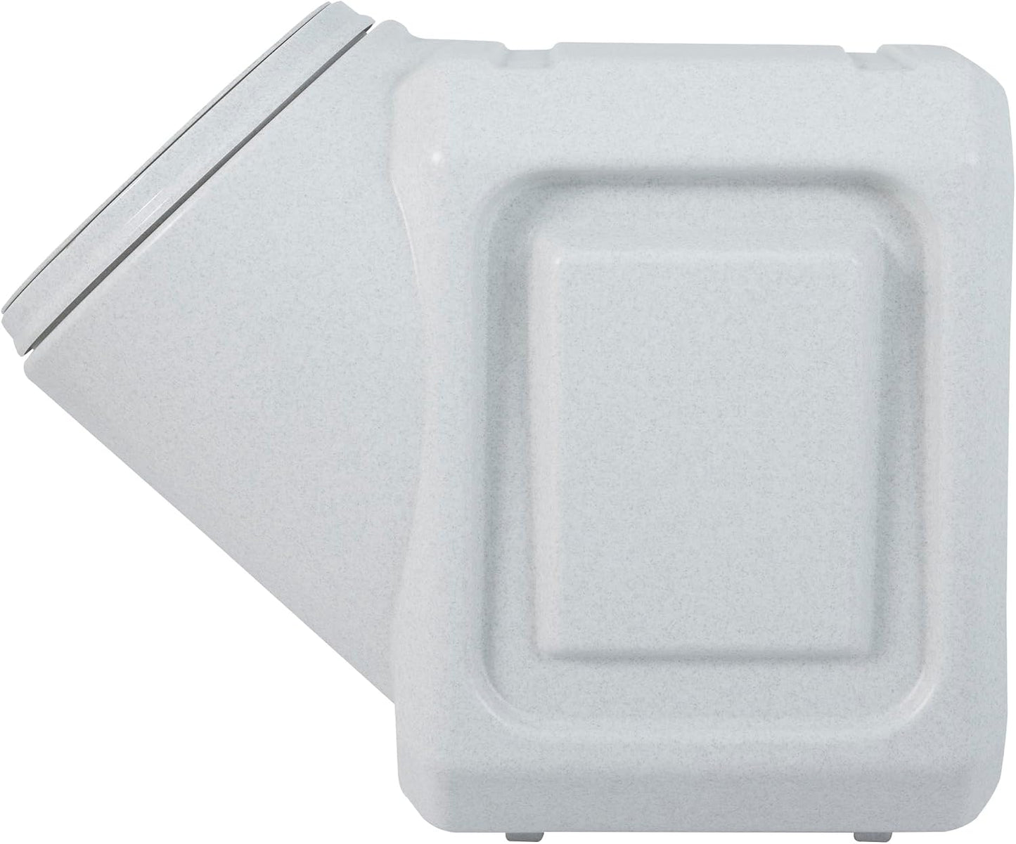 Vittles Vault Traditional Pet Food Storage Container For Dog Kibbles/Bird Seed/Oatmeal/Rice/Flour/Cereal, BPA Free Plastic, Sealed Airtight For Cat Food, Up To 30 lb, Made in USA, With Scoop, Gray