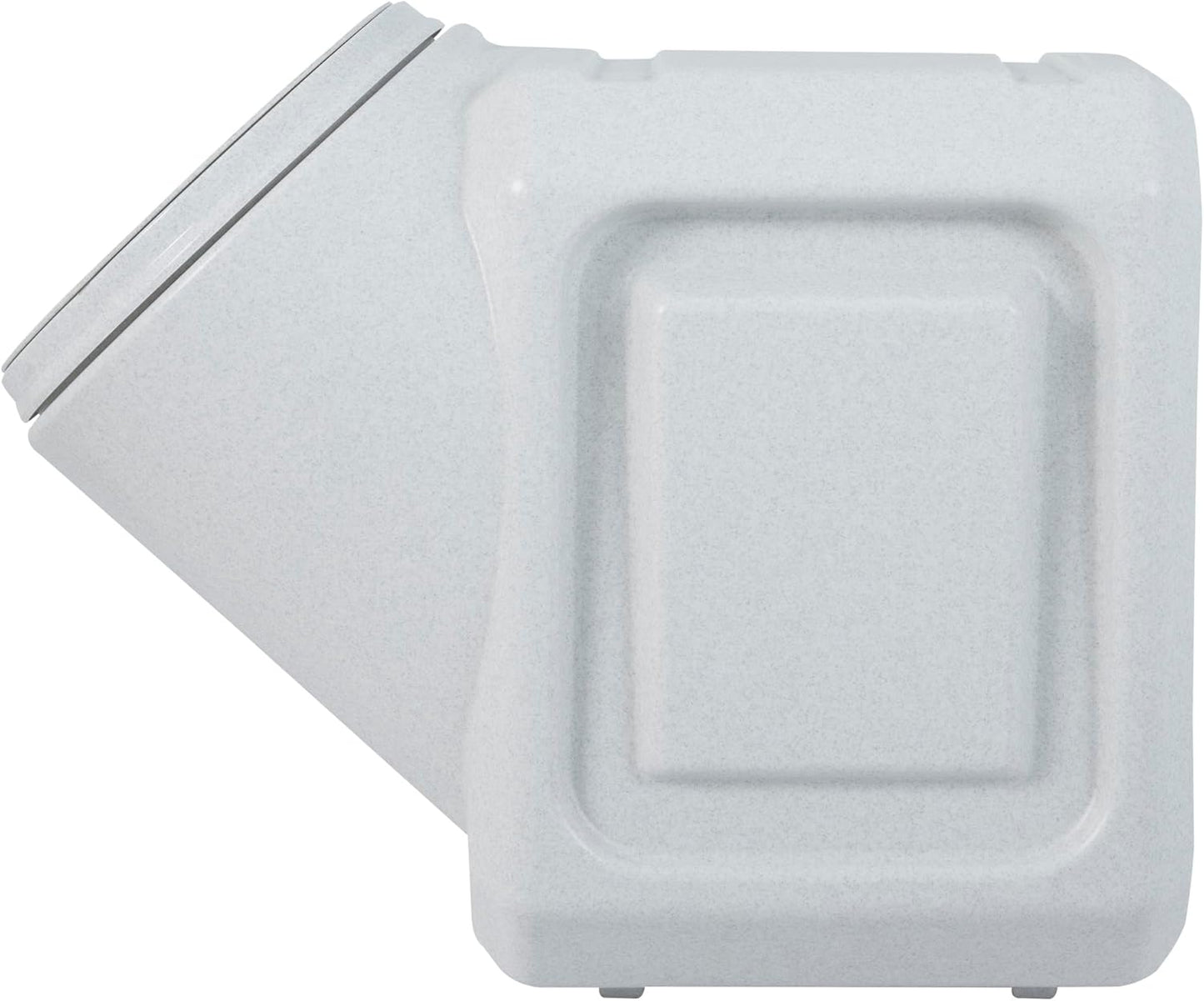 Vittles Vault Traditional Pet Food Storage Container For Dog Kibbles/Bird Seed/Oatmeal/Rice/Flour/Cereal, BPA Free Plastic, Sealed Airtight For Cat Food, Up To 50 lb, Made in USA, With Scoop, Gray